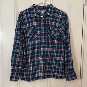 Women’s LL Bean flannel shirt